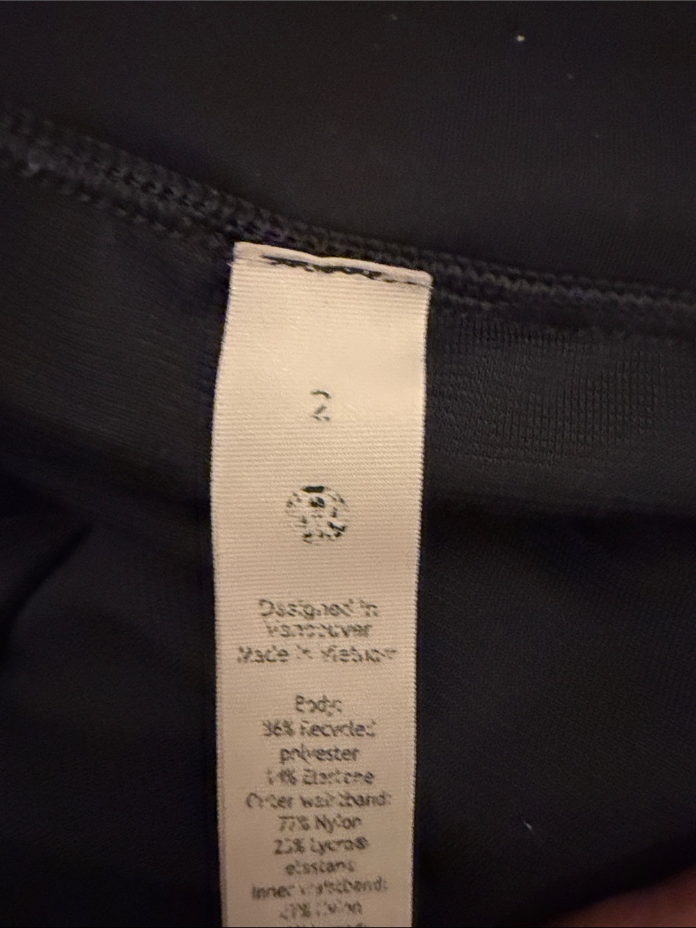 Black Lululemon Women's High-Waist Performance Shorts - Picture 4 of 4